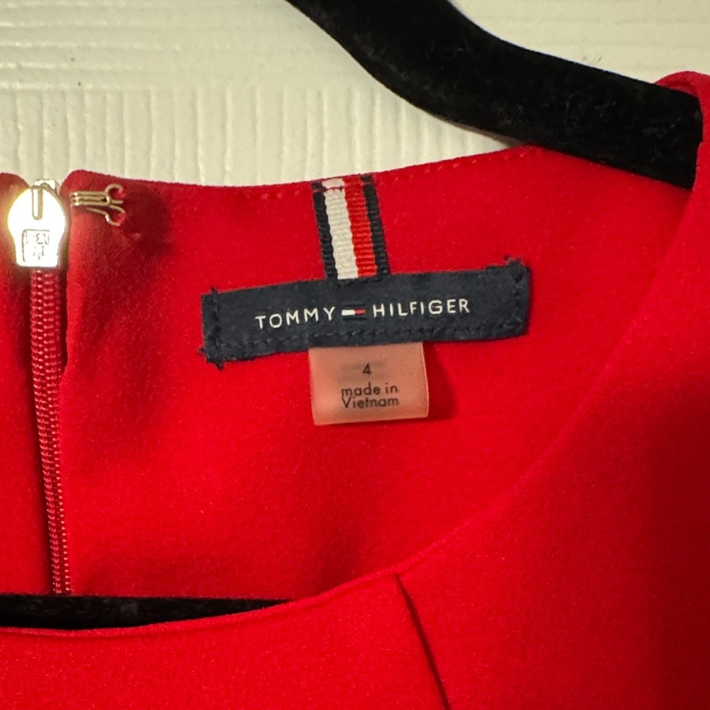 Tommy Hilfiger Red and Black Mini Dress - Picture 2 of 5